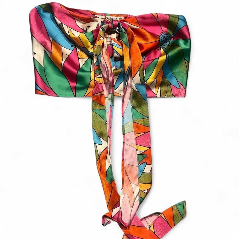 Rachel Zoe versatile multicoloured halter top Tropical Vacation